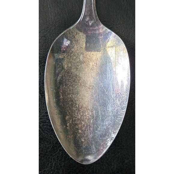1 Vintage Oneida Community Tudor Queen Bess II Silver Plate 1946 Serving Spoon - Picture 6 of 12